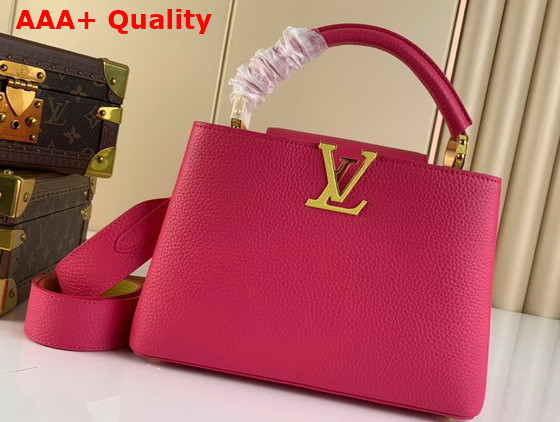 Louis Vuitton Capucines BB Dragon Fruit Cedrat Taurillon Leather Replica