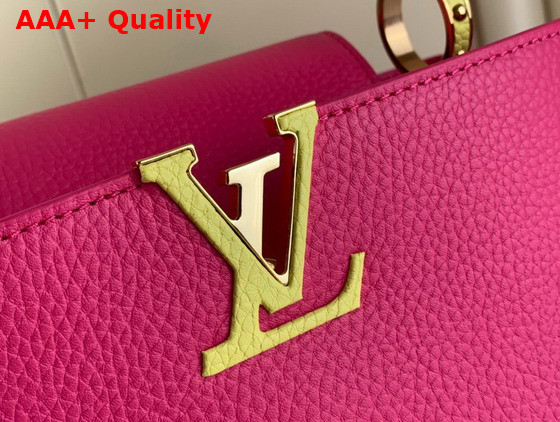 Louis Vuitton Capucines BB Dragon Fruit Cedrat Taurillon Leather Replica