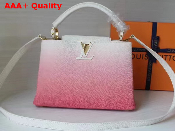 Louis Vuitton Capucines BB Gradient Color Effect Pink Replica