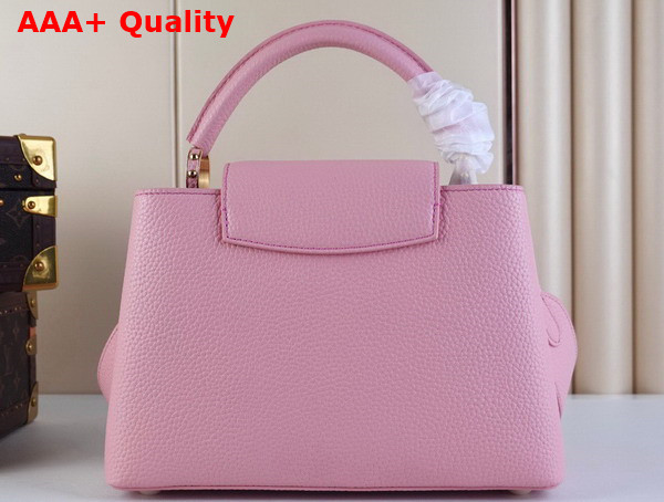 Louis Vuitton Capucines BB Handbag Pink Taurillon Leather Giant Monogram Flower M59532 Replica