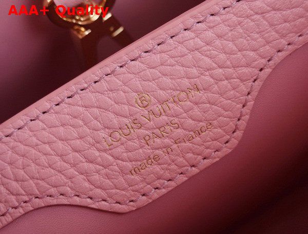 Louis Vuitton Capucines BB Handbag Pink Taurillon Leather Giant Monogram Flower M59532 Replica