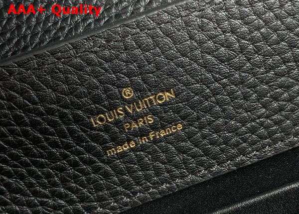 Louis Vuitton Capucines BB Handbag in Black Taurillon Leather M24728 Replica