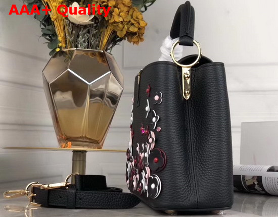 Louis Vuitton Capucines BB Handbag in Black Taurillon Leather The LV Blooming Edition for Spring 2019 Replica