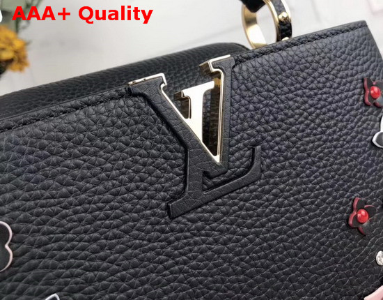 Louis Vuitton Capucines BB Handbag in Black Taurillon Leather The LV Blooming Edition for Spring 2019 Replica