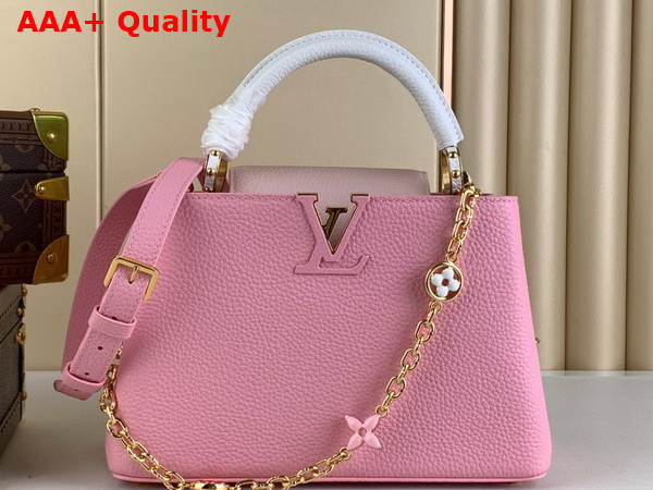 Louis Vuitton Capucines BB Handbag in Candy Pink Taurillon Leather Replica