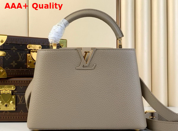 Louis Vuitton Capucines BB Handbag in Galet Gray Taurillon Leather M24736 Replica