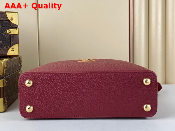 Louis Vuitton Capucines BB Handbag in Griotte Red and Arizona Taurillon Leather M22677 Replica