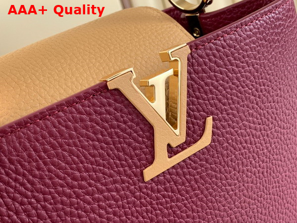 Louis Vuitton Capucines BB Handbag in Griotte Red and Arizona Taurillon Leather M22677 Replica