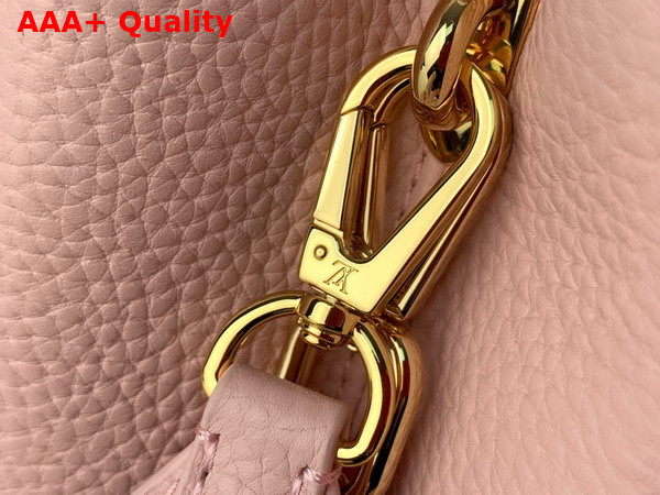 Louis Vuitton Capucines BB Handbag in Jasmine Pink Taurillon Leather with Multicolored Chain Replica