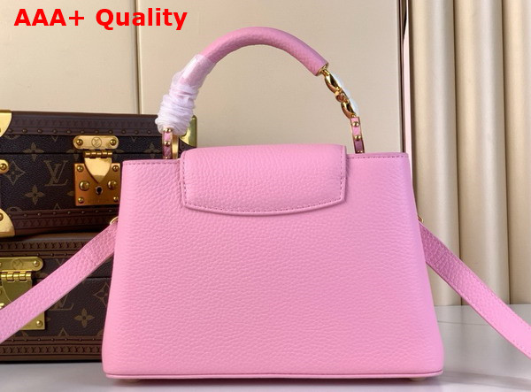 Louis Vuitton Capucines BB Handbag in Marshmallow Pink Taurillon Leather Replica