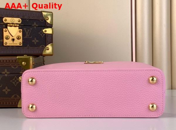 Louis Vuitton Capucines BB Handbag in Marshmallow Pink Taurillon Leather Replica