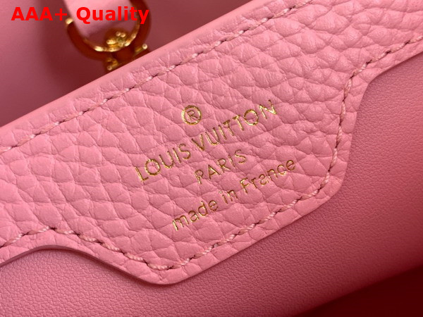 Louis Vuitton Capucines BB Handbag in Marshmallow Pink Taurillon Leather Replica