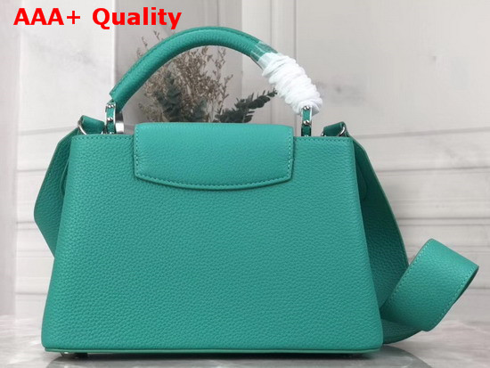 Louis Vuitton Capucines BB Handbag in Turquoise Taurillon Leather Replica