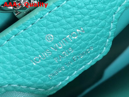 Louis Vuitton Capucines BB Handbag in Turquoise Taurillon Leather Replica