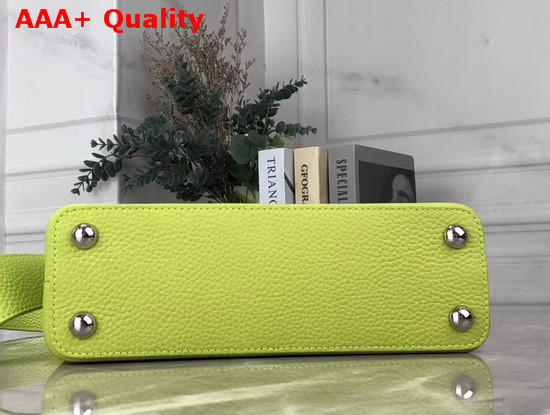 Louis Vuitton Capucines BB Handbag in Vert Chartreuse Taurillon Leather Replica