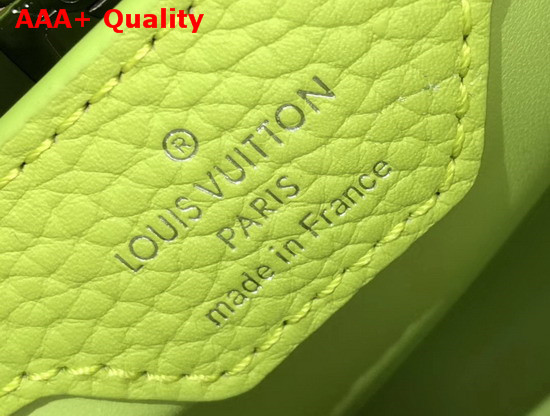 Louis Vuitton Capucines BB Handbag in Vert Chartreuse Taurillon Leather Replica