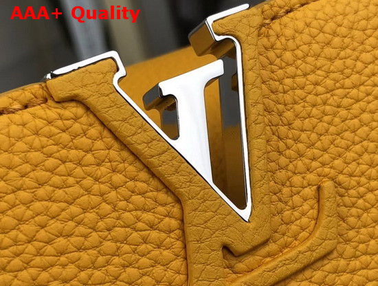 Louis Vuitton Capucines BB Handbag in Yellow Taurillon Leather Replica