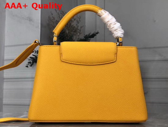 Louis Vuitton Capucines BB Handbag in Yellow Taurillon Leather Replica