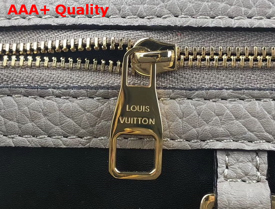 Louis Vuitton Capucines BB Handbag with Braided Handle Galet Grey Taurillon Leather Replica