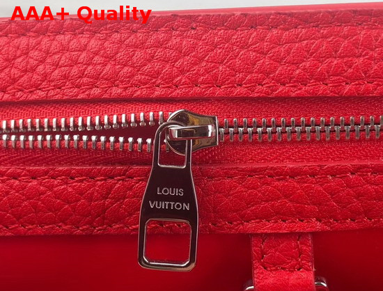 Louis Vuitton Capucines BB Handbag with Braided Handle Red Taurillon Leather Replica