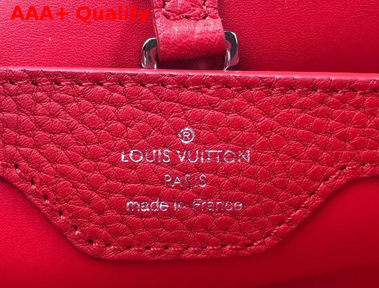 Louis Vuitton Capucines BB Handbag with Braided Handle Red Taurillon Leather Replica