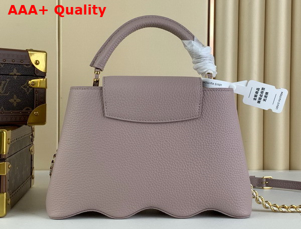 Louis Vuitton Capucines BB Handbag with a Wavy Base in Light Pink Taurillon Leather Replica