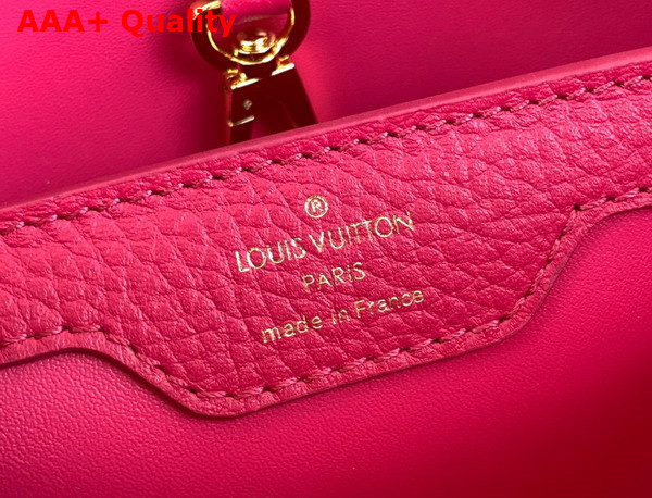 Louis Vuitton Capucines BB Handbag with a Wavy Base in Snow White Taurillon Leather Replica