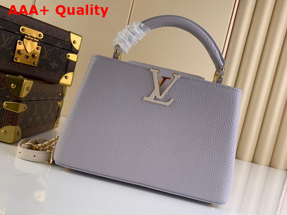 Louis Vuitton Capucines BB Iris Creme Taurillon Leather M59512 Replica