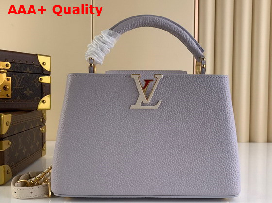 Louis Vuitton Capucines BB Iris Creme Taurillon Leather M59512 Replica