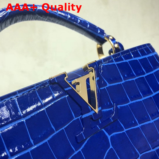 Louis Vuitton Capucines BB Saphire Alligator Skin N93275 Replica