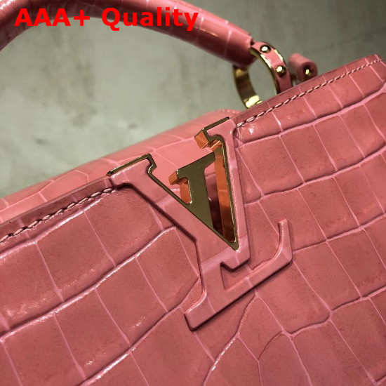 Louis Vuitton Capucines BB Vieux Rose Alligator Skin N92679 Replica