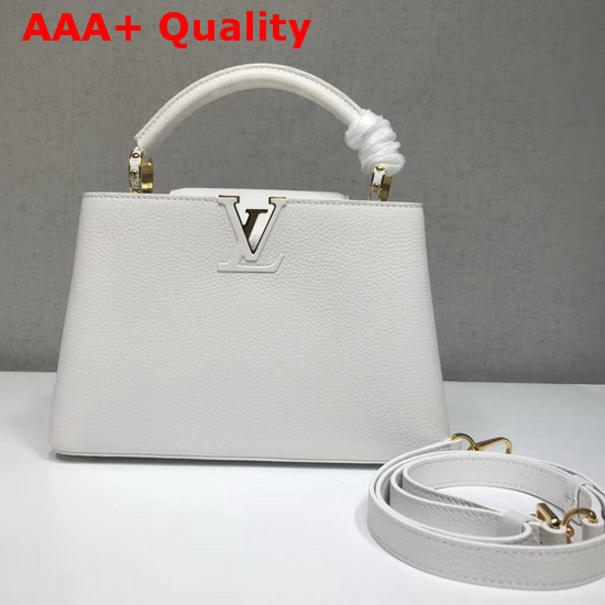 Louis Vuitton Capucines BB White Taurillon Leather M54294 Replica