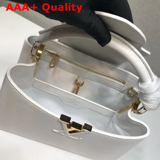 Louis Vuitton Capucines BB White Taurillon Leather M54294 Replica