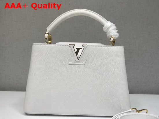 Louis Vuitton Capucines BB White Taurillon Leather M54294 Replica