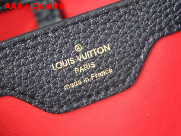 Louis Vuitton Capucines BB in Black with Taurillon Caviar Leather Trim Replica