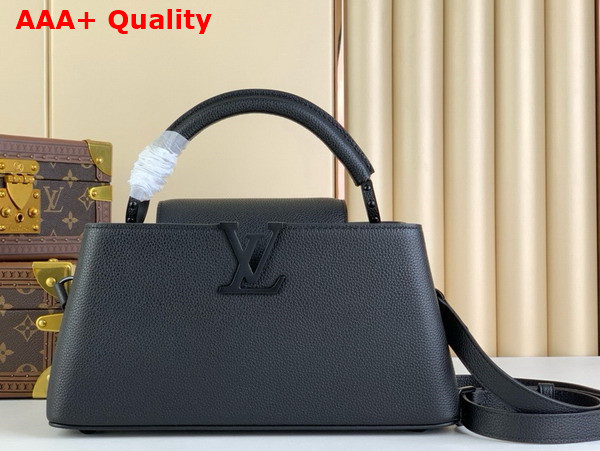 Louis Vuitton Capucines East West BB All Black Matte Calfskin Replica