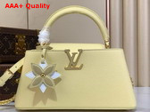 Louis Vuitton Capucines East West BB Handbag in Banana Yellow Taurillon Leather Replica