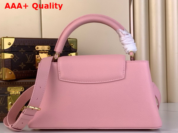 Louis Vuitton Capucines East West BB Handbag in Jasmine Pink Grained Calfskin Replica