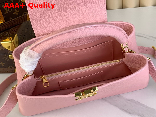 Louis Vuitton Capucines East West BB Handbag in Jasmine Pink Grained Calfskin Replica