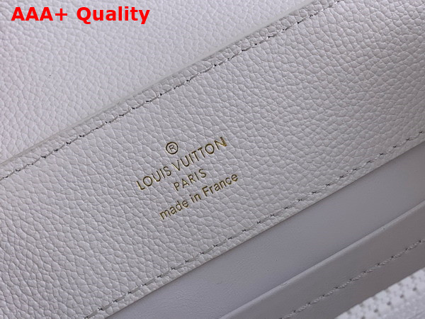 Louis Vuitton Capucines East West MM Handbag in Optic White Matte Calfskin Replica