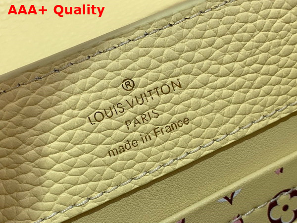 Louis Vuitton Capucines East West Mini Handbag in Banana Yellow Taurillon Leather M11351 Replica