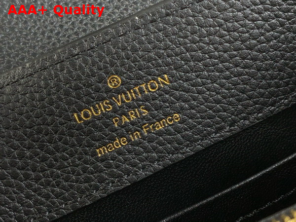 Louis Vuitton Capucines East West Mini Handbag in Black Grained Calfskin Replica