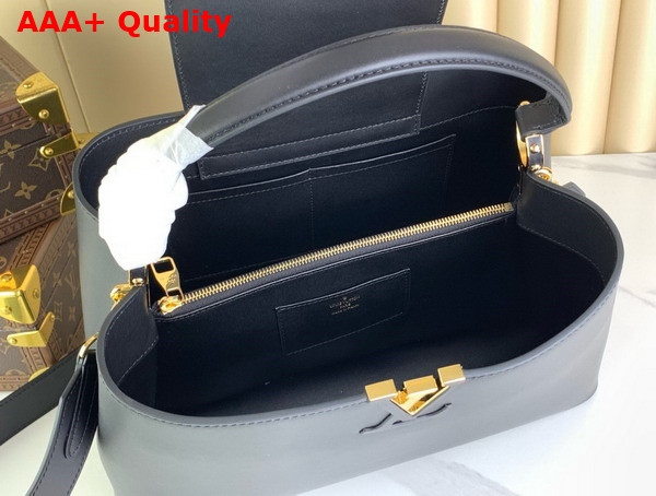 Louis Vuitton Capucines GM Souple Bag in Black Smooth Taurillon Leather M24607 Replica