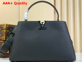 Louis Vuitton Capucines GM Souple Handbag All Black Matte Taurillon Leather M24880 Replica