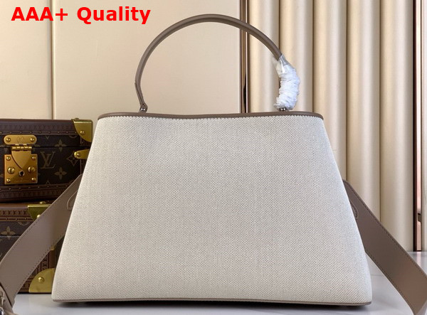 Louis Vuitton Capucines GM Souple Handbag in Beige Canvas Replica