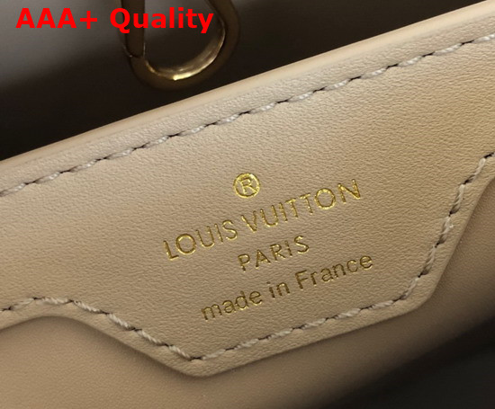 Louis Vuitton Capucines MM Beige Damier Quilted Lambskin Replica