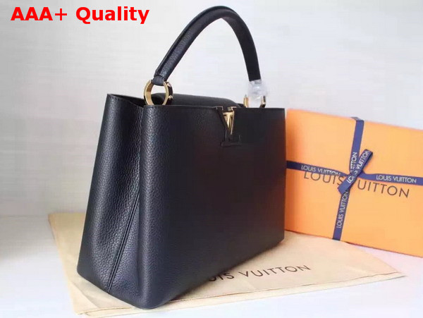 Louis Vuitton Capucines MM Cuir Taurillon Noir Replica