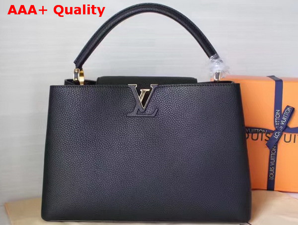 Louis Vuitton Capucines MM Cuir Taurillon Noir Replica