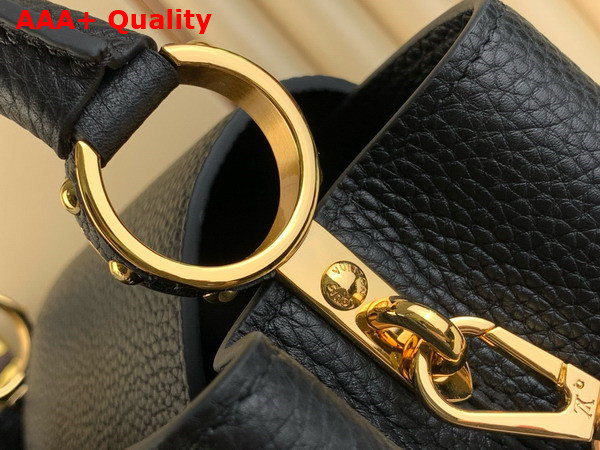 Louis Vuitton Capucines MM Handbag Black Taurillon Leather Replica