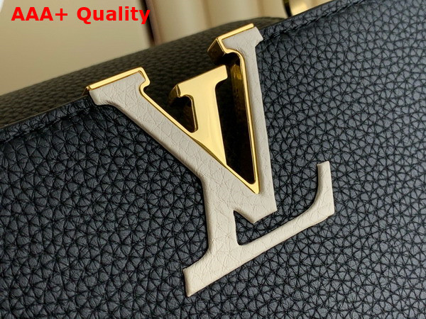 Louis Vuitton Capucines MM Handbag in Black Taurillon Leather Replica